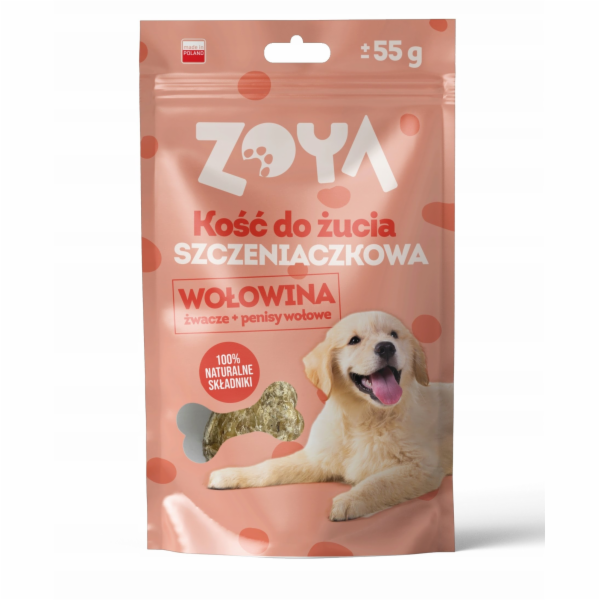 ZOYA Chewing bone Puppy Beef - pamlsek pro psa - 55g