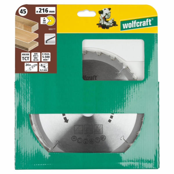 Wolfcraft pilový kotouč pro pokos.pily diamant o216x30 Z2...