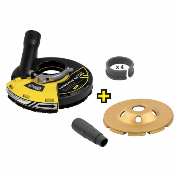 Fartools odsávací kryt pro úhlové brusky na broušení beto...