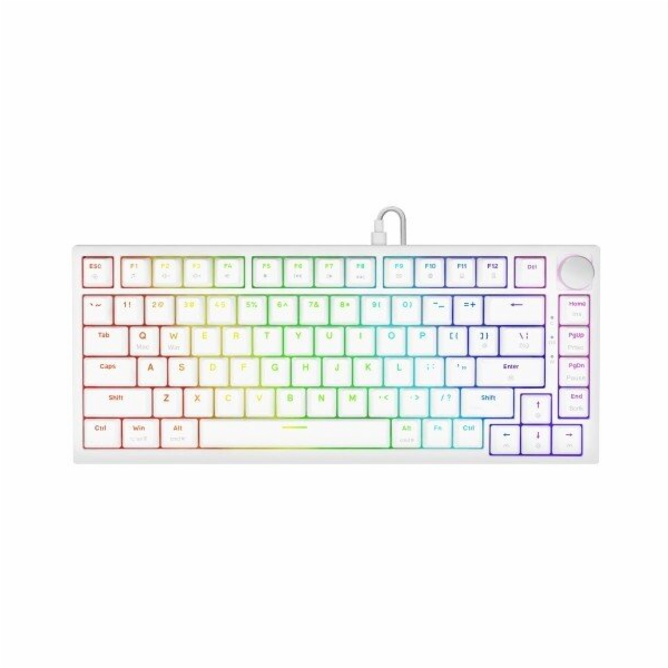 Savio ASTRAL WHITE JADE klávesnice Hraní USB QWERTY US Me...