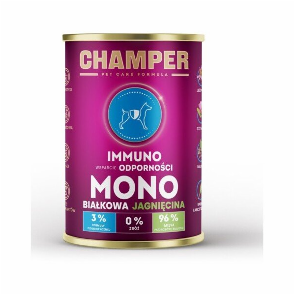 CHAMPER Immuno Monoprotein Lamb - vlhké krmivo pro psy - ...