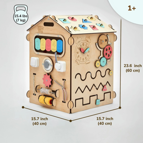 BusyKids Activity board Domeček přírodní