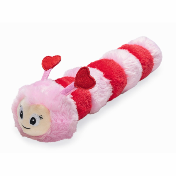 Beeztees Hračka pro psy Housenka Wina růžová 36cm