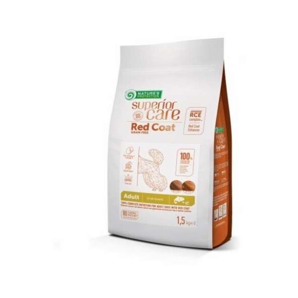 NATURE S PROTECTION Superior Care Red Coat Adult Small br...