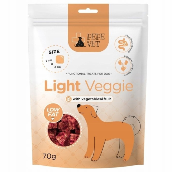 PEPE VET Light Veggie - pamlsek pro psa - 70g