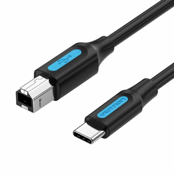 Kabel pro tiskárnu USB 2.0 typ C samec na B samec 1 m