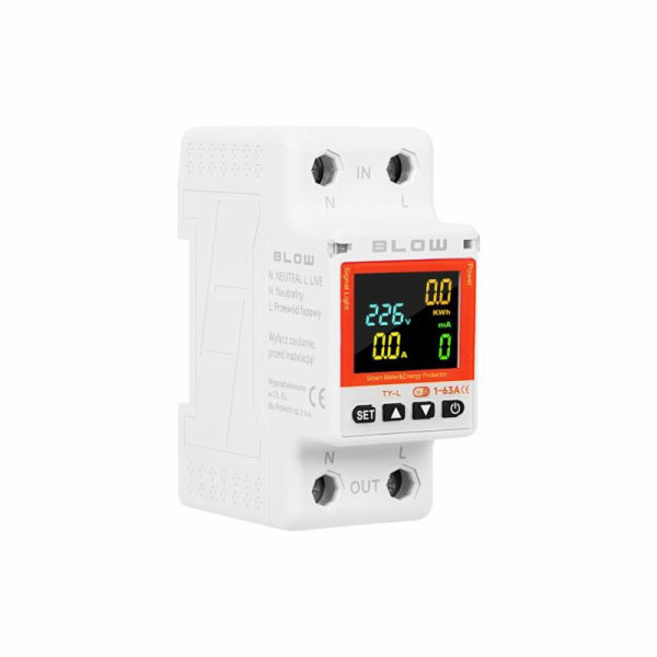 Smart elektroměr na DIN lištu BLOW 72-106 WiFi Tuya