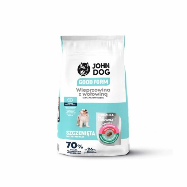 JOHN DOG Good Form Puppy Pork with beef - suché krmivo pr...