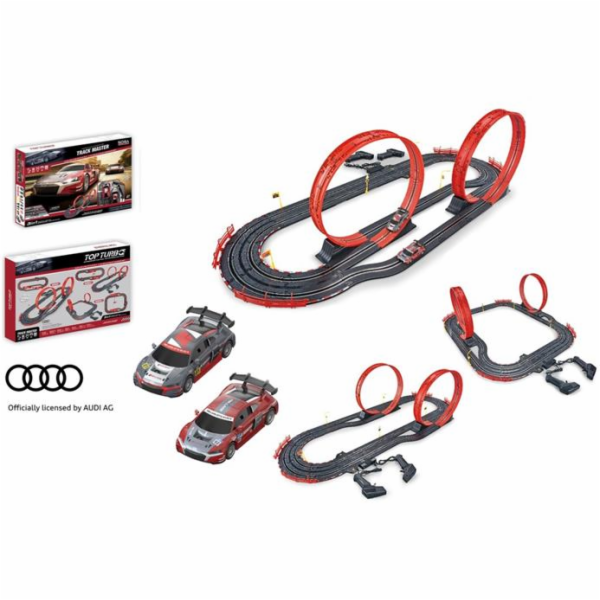 Hračka MaDe Autodráha s licení Audi, 560 cm, s USB napáje...