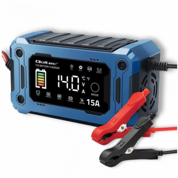 Qoltec Inteligentní mikroprocesorová nabíječka 12V 15A | ...