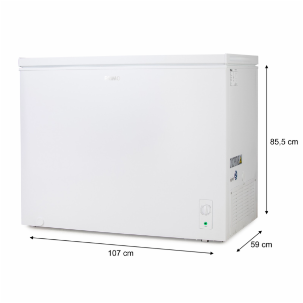 Pultový mrazák 2v1 - 293 litrů - bílá - PRIMO PR188DVK