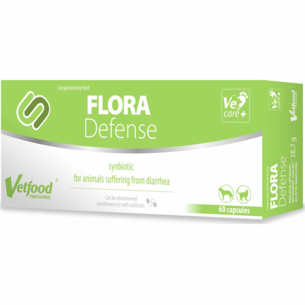 VETFOOD Flora Defense - doplňky stravy pro psy - 60ks