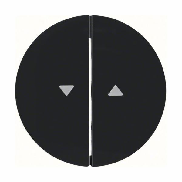 Berker Double Key se Symbol Arrow R.1/R.3 Black (16252045)