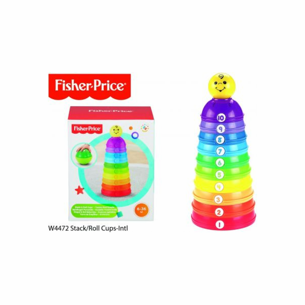 Fisher Price Kulaté stohovací kelímky - W4472