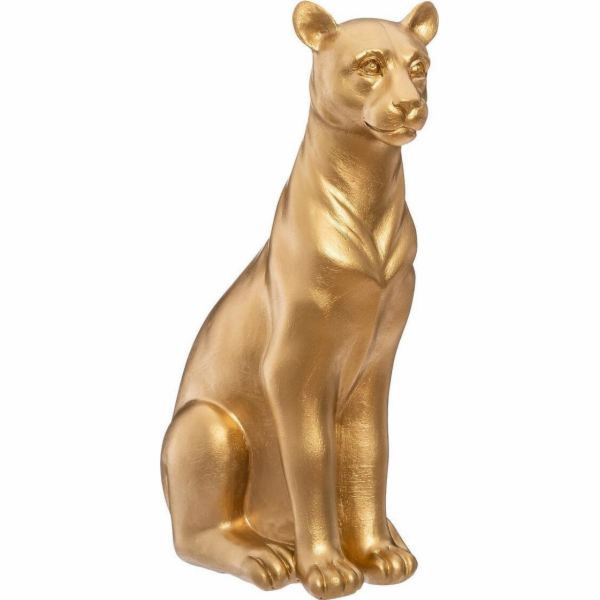 Atmosphera Figurka zlatého pantera polyresin, výška 23 cm