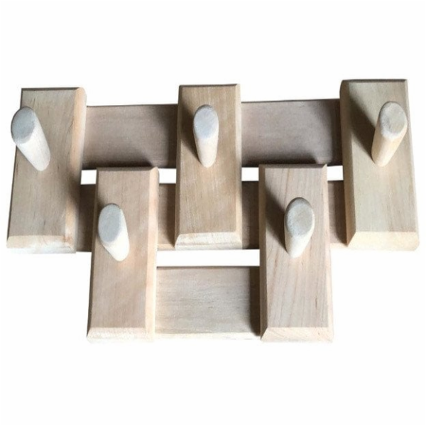 Saunový věšák na ručníky FLAMMIFERA, 5 věšáků