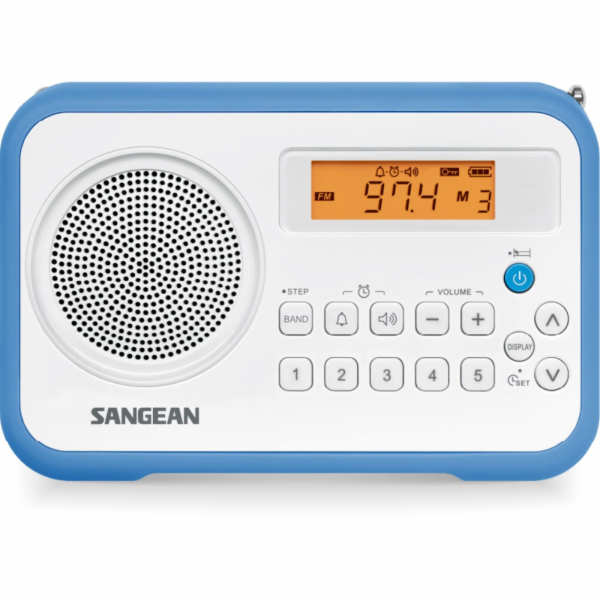 Radio Sangean Package PR-D18 bílo-modré Rádiopřijímač