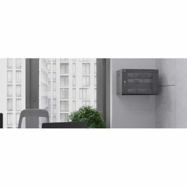 Lanberg INSTALACE RACKOVÉ SKŘÍNĚ, NÁSTĚNNÁ 19 6U 600X600 ...