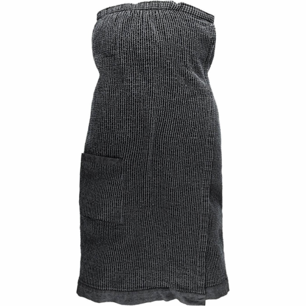 Saunová zástěra Rento, 145 x 85 cm, černo/šedá