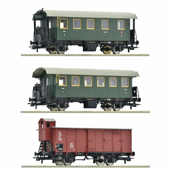 Roco 3dílná sada vedlejšího vlaku DB - 6200040