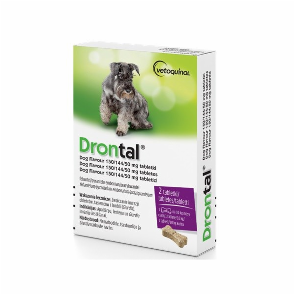 VETOQUINOL Drontal - odčervovací tablety pro psy
