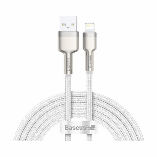 USB kabel pro Lightning Baseus Cafule, 2,4A, 2m (bílý)