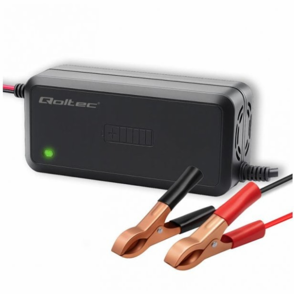 Qoltec Mikroprocesorová nabíječka 12V | 5A | Nabíječka AG...