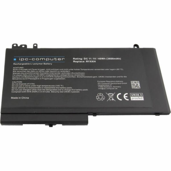 H40H4 Ersatzakku (3 Zellen, 51Wh), Notebook-Akku