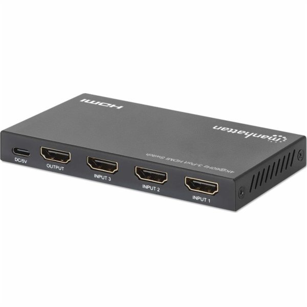 Manhattan Switch 3x HDMI 2.0 4K60Hz 3portový HDMI přepína...