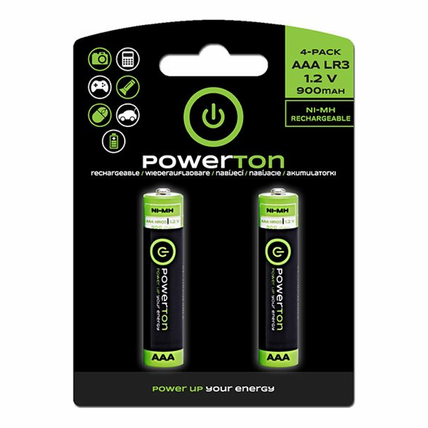 Powerton  Nabíjecí baterie  AAA  12x2-pa