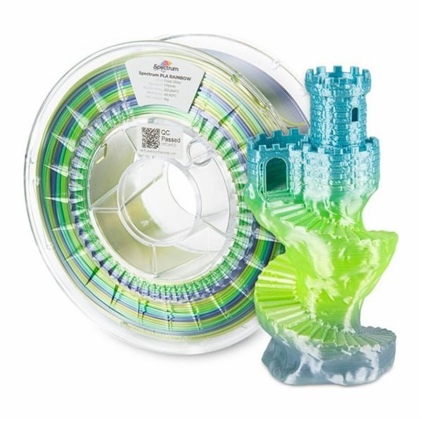 Spectrum Spectrum 3D filament, PLA Silk Rainbow, 1,75 mm,...