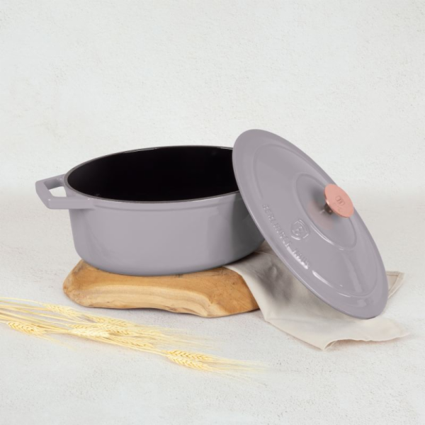 Pekáč litinový s poklicí 30 cm Taupe Collection BH-6541