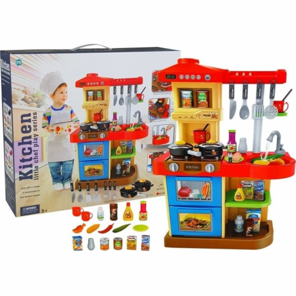 Kuchyňka pro děti se zvuky a světly Kran LEAN Toys