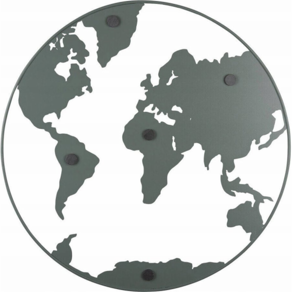 Masterkidz Kovová nástěnka na poznámky, ve tvaru Země, SV...