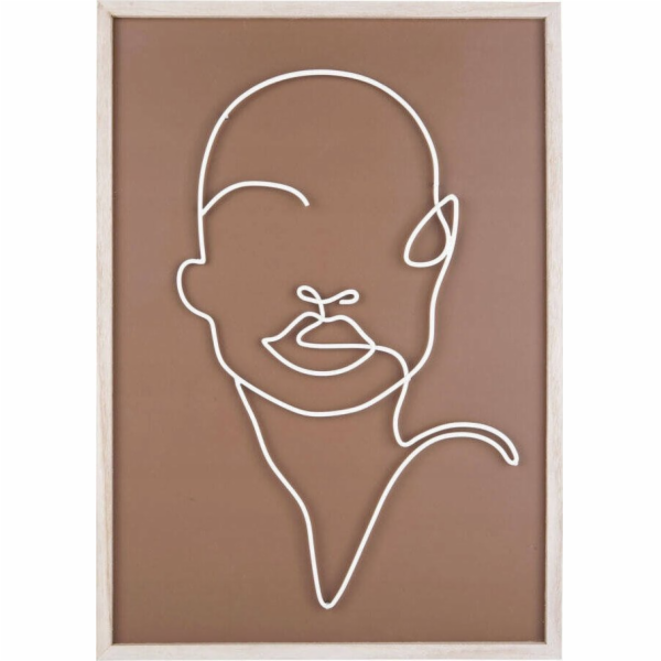 Art-Pol Nástěnná dekorace s motivem kovového obličeje, AR...