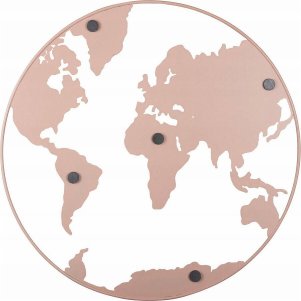 Masterkidz Kovová nástěnka ve tvaru Země 50 cm