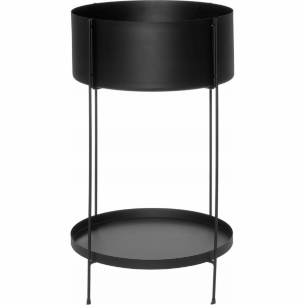 4Living Kovový stojan na květiny s policí, O 37 cm