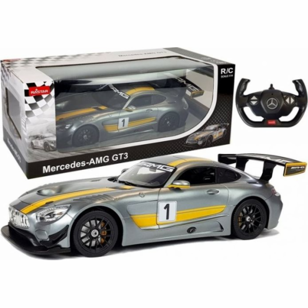 Rastar Auto R/C Mercedes AMG GT3 Rastar 1:14 šedý dálkový...