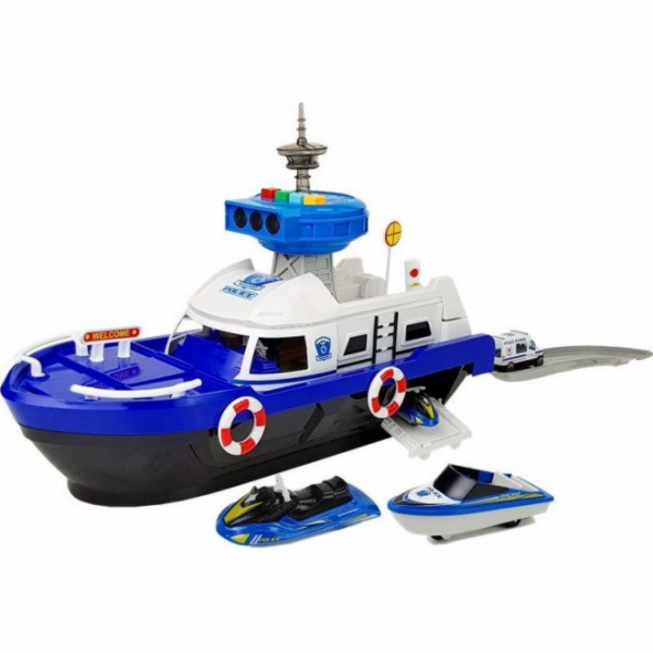 Lean Sport Policejní transportní člun s autíčky, zvukem a...