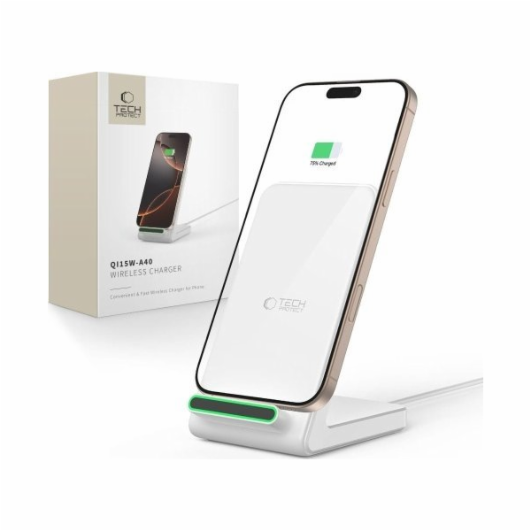 Tech-Protect BEZDRÁTOVÁ NABÍJEČKA QI15W-A40 BÍLÁ