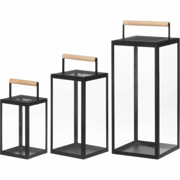 4Living Sada kovových luceren JUPITER, 3 díly.