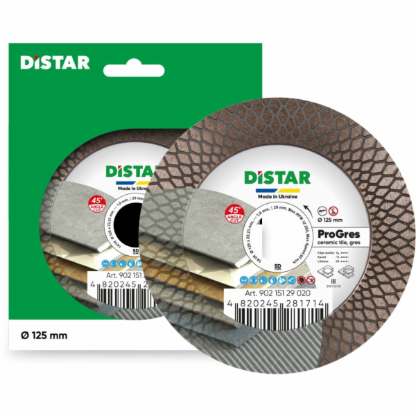 Distar Diamantový řezný kotouč Distar 1A1R 125 PRO Gres