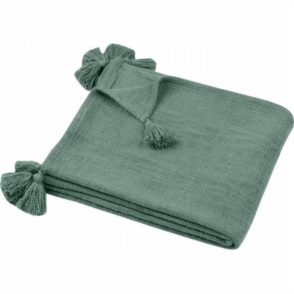 Beliani Bavlněná deka SANCHEZ s třásněmi, 125 x 150 cm