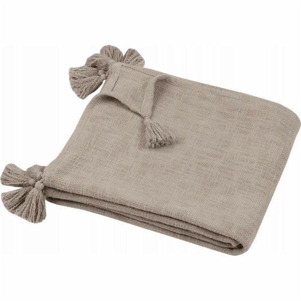 Beliani Bavlněná deka SANCHEZ s třásněmi, 125 x 150 cm