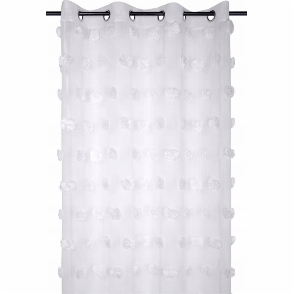 Fabryka Firan POMPINOU záclona z bambule, 135 x 260 cm