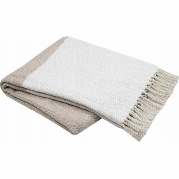 Douceur d`Interieur Bavlněná deka GENEVE s třásněmi, 125 ...