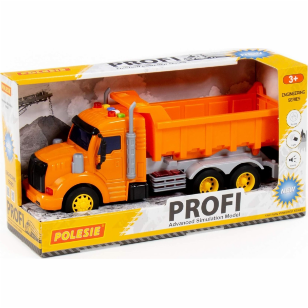 Polesie Polesie 86297 Profi  sklápěč s pohonem, oranžový,...