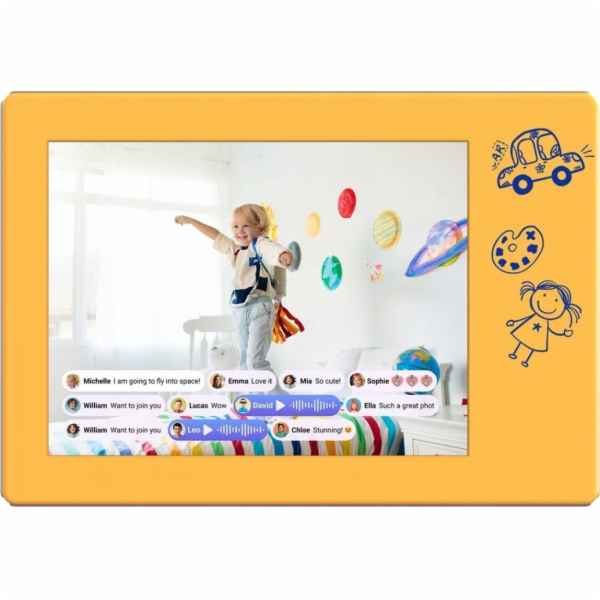 InLine DIGITÁLNÍ FOTORÁMEČEK DOODLE 9/BÍLÁ FF0901SA-WE01 ...