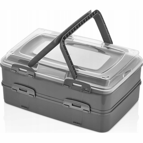 Katex DVOJITÁ ŠEDÁ KRABIČKA NA DORT PRO PŘENÁŠENÍ