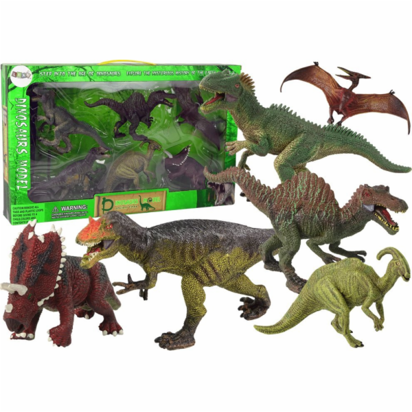 LeanToys Figurka dinosaura Velká sada 6 figurek dinosaurů...